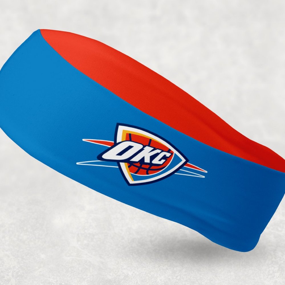 2 Pack - NEW - Reversible Oklahoma City Thunder Headband OKC Thunder Headband